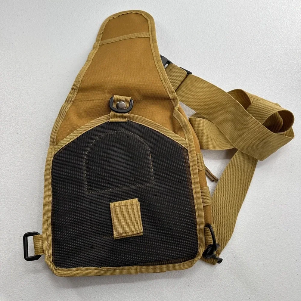 Fami Tactical Sling Bag Travel Everyday Compact Design Canvas Adjustable Strap